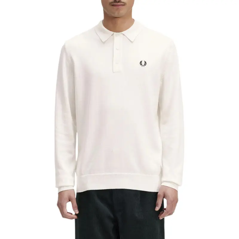 FRED PERRY Polo Shirt Men's Ivory-2