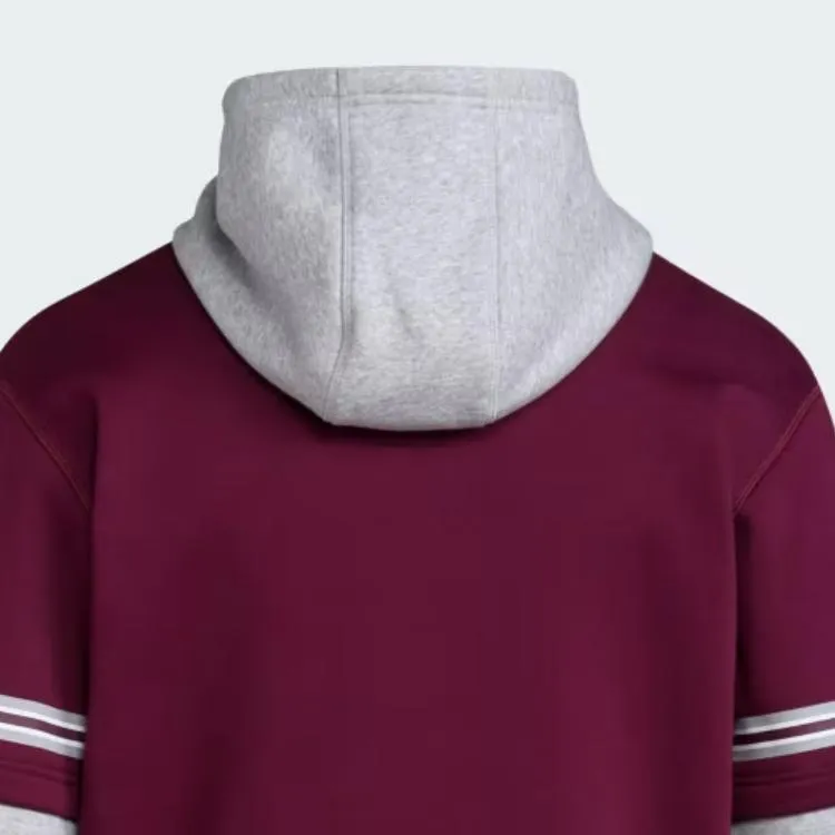 Adidas Free Shipping With AdiClub Missisippi State Bulldogs Hooded Jersey-2