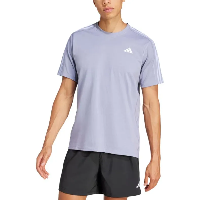 Adidas Free Shipping With AdiClub Own The Run 3 Stripes Tee-1
