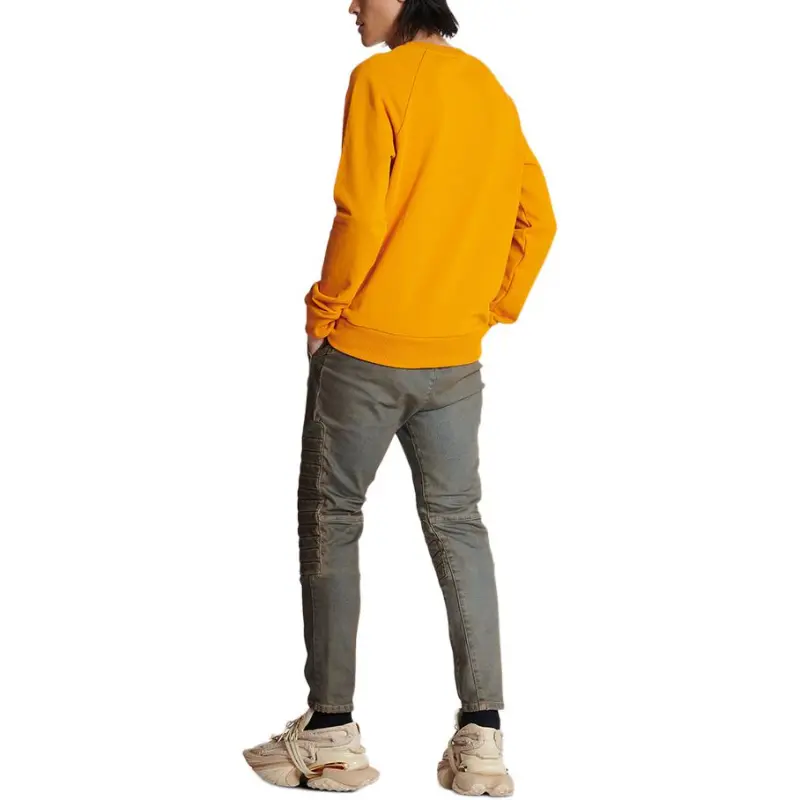 BALMAIN Logo print Organic cotton Sweatshirt-3