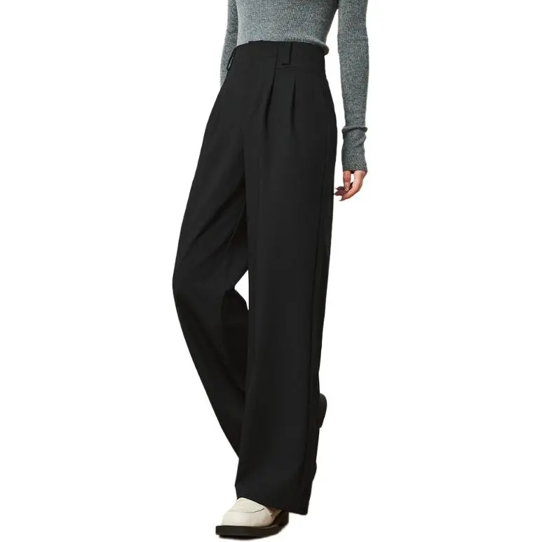 FENHONGMALI Casual Pants Women's Black-4