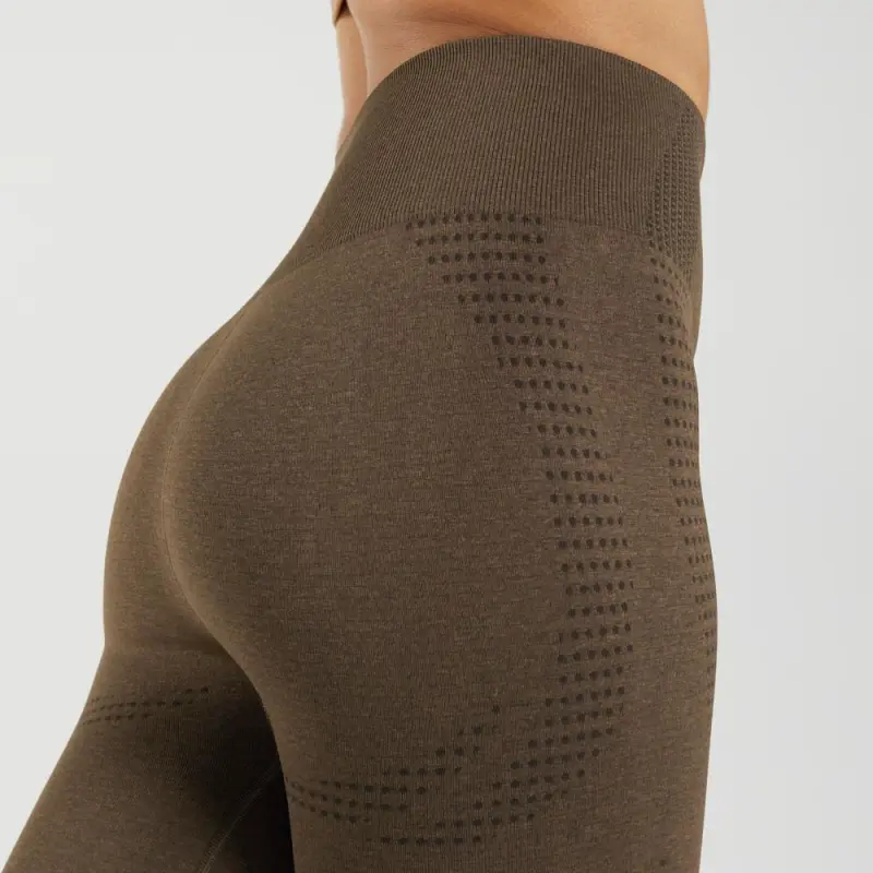 GYMSHARK Sports Pants Women's Espresso Mud Gray Fossil-3