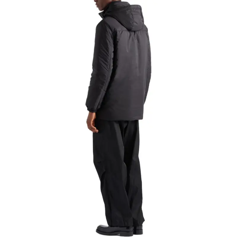 PRADA Zipped Hooded Padded Jacket-2