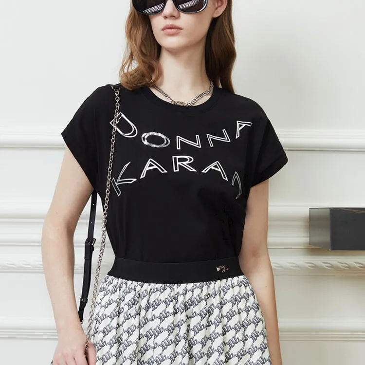 DKNY T-Shirts Women's Black-2
