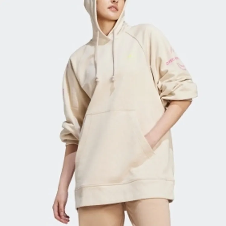 Adidas Logo Printed Drawstring Hoodie-1
