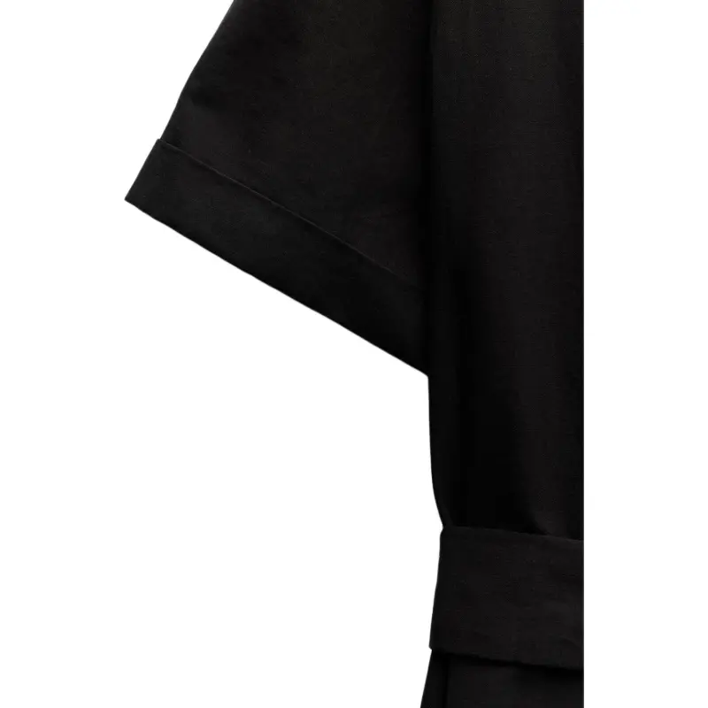 ZARA Short Sleeved Dress Women's Black-4
