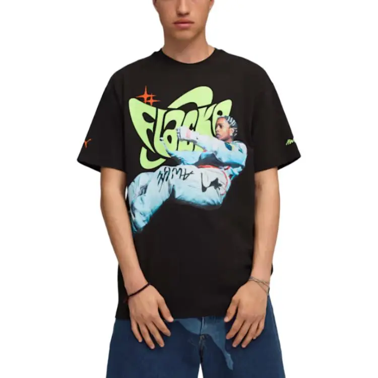 PUMA x A$AP ROCKY A$AP RockyX PUMA SS25 Flacko Drive T Shirt Men's Black-2