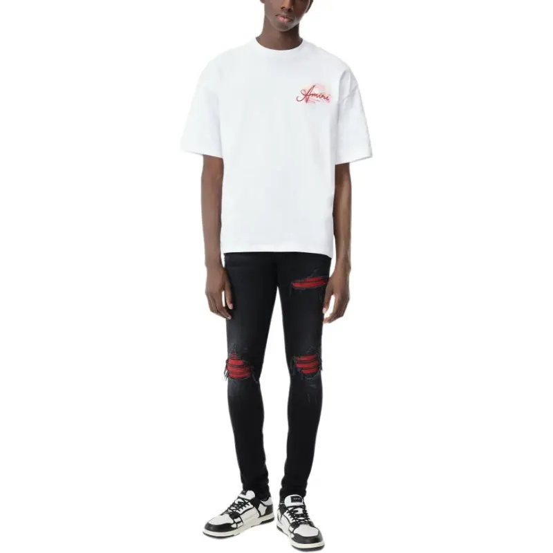 AMIRI MX1 Suede Skinny Jeans-3