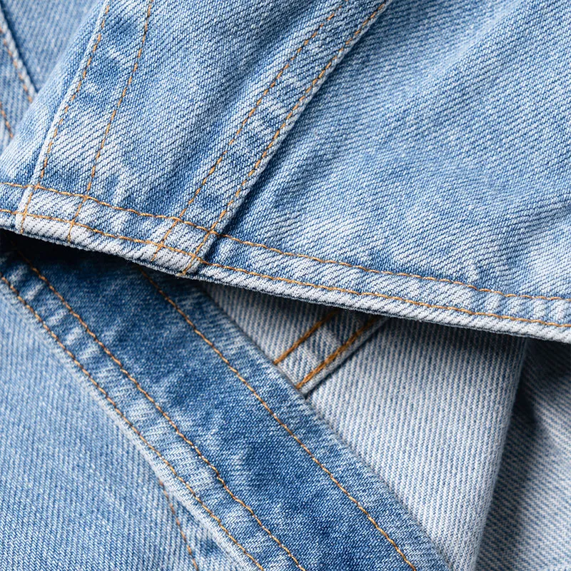 BALMAIN FW22 Denim Jacket Women's Blue-7