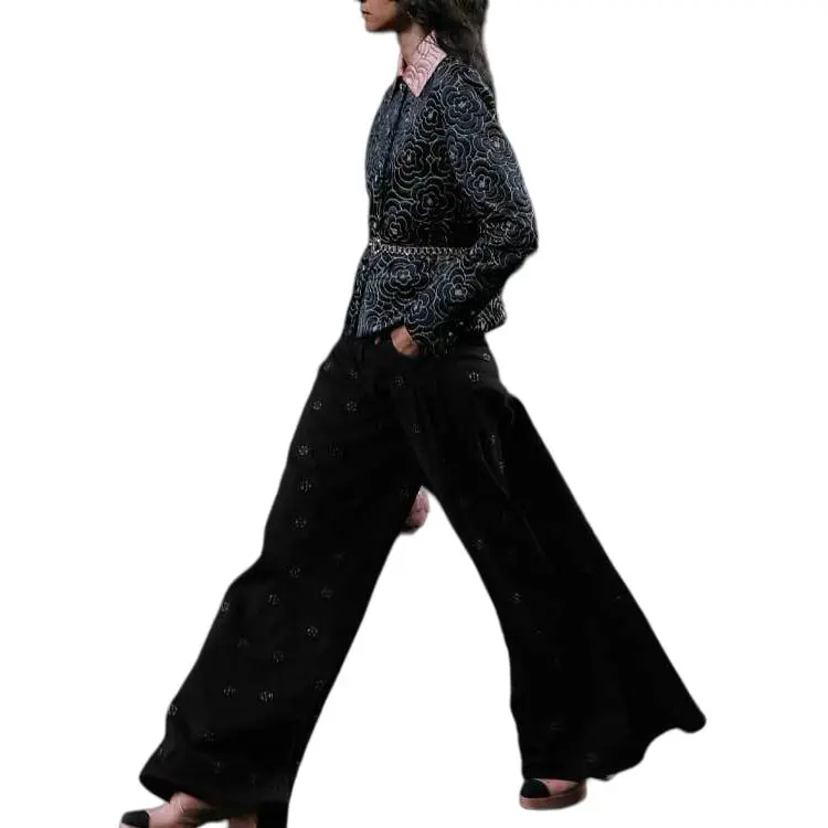 CHANEL Jeans Women's Black-2