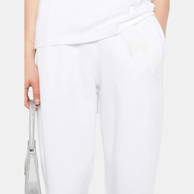 Alexander Wang Puff Logo Essential Terry Sweatpants-5