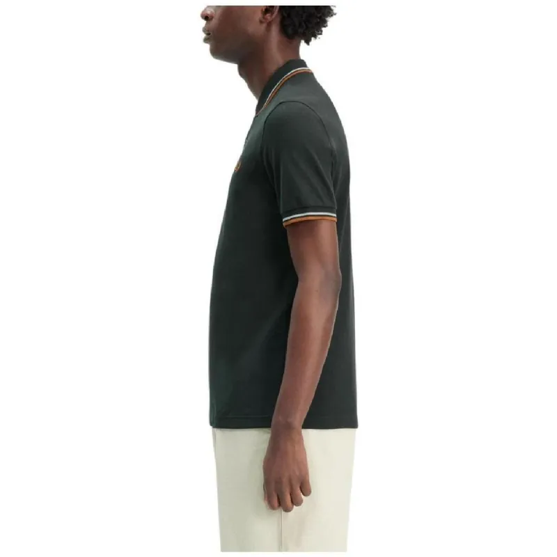 FRED PERRY Polo Shirt Men's Green-5