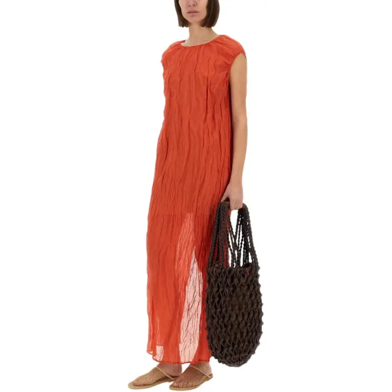 ALYSI Sleeveless Dress Women's Orange Red-2
