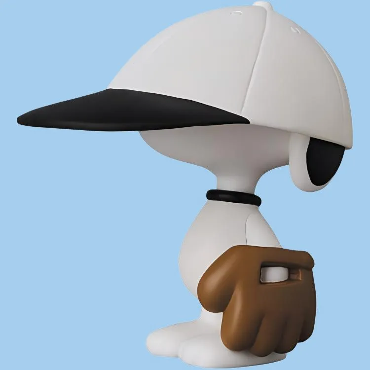 Medicom Toy Snoopy Baseball Player Scale Figures 6.9cm-1