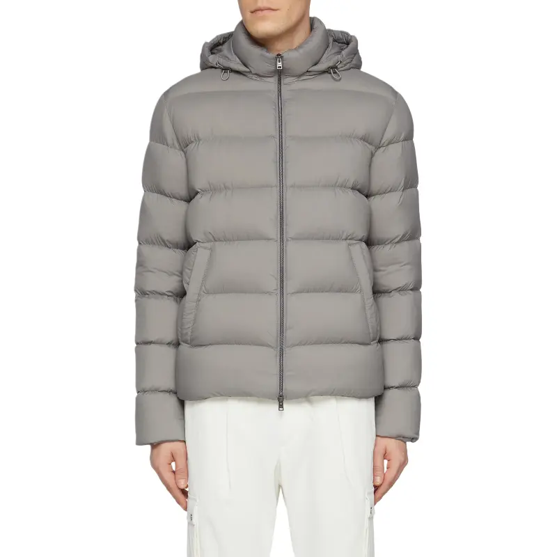 HERNO Hooded Quilted Bomber Jacket-3