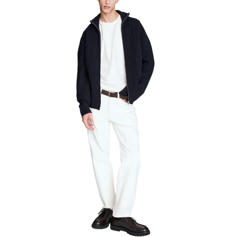 H&M Knitwear Men Marine Blue-1