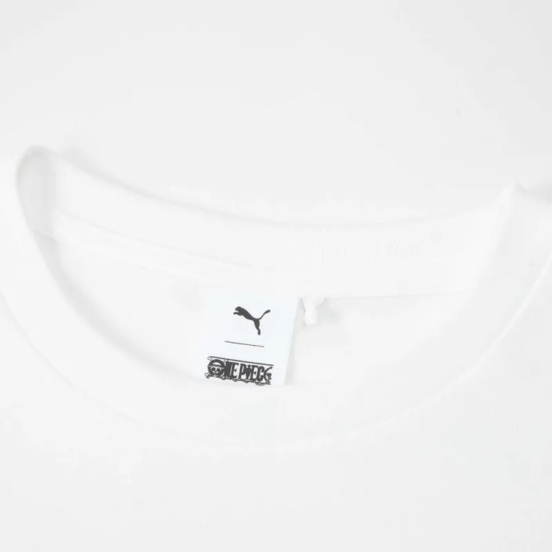 PUMA x ONE PIECE T Shirt Unisex White-4