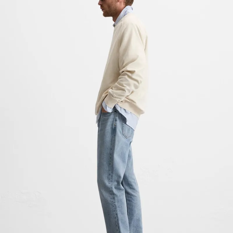 ZARA Sweatshirt Men's Raw White-3