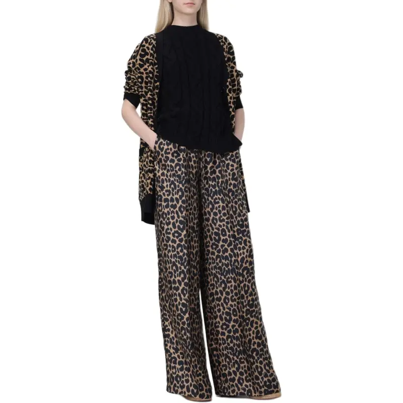 MaxMara Leopard Patterned V Neck Cardigan-5