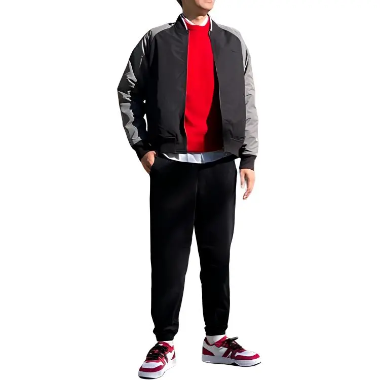 LACOSTE Jackets & Coats Men's Black Gray-4