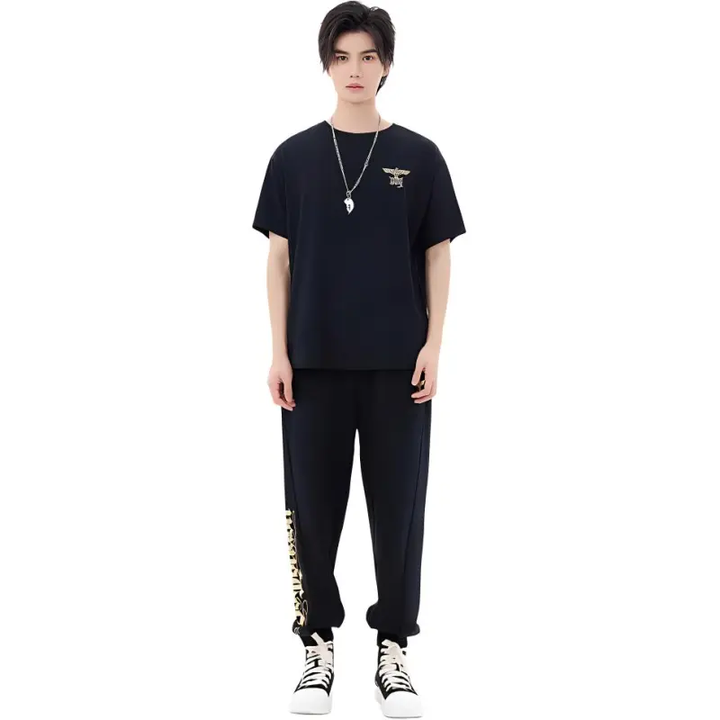 Boy London Casual Pants Unisex Black-1