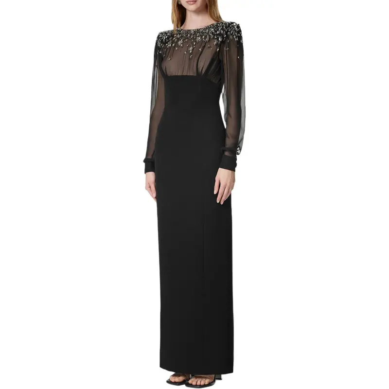 VERSACE Crystal embellished Maxi Dress-3