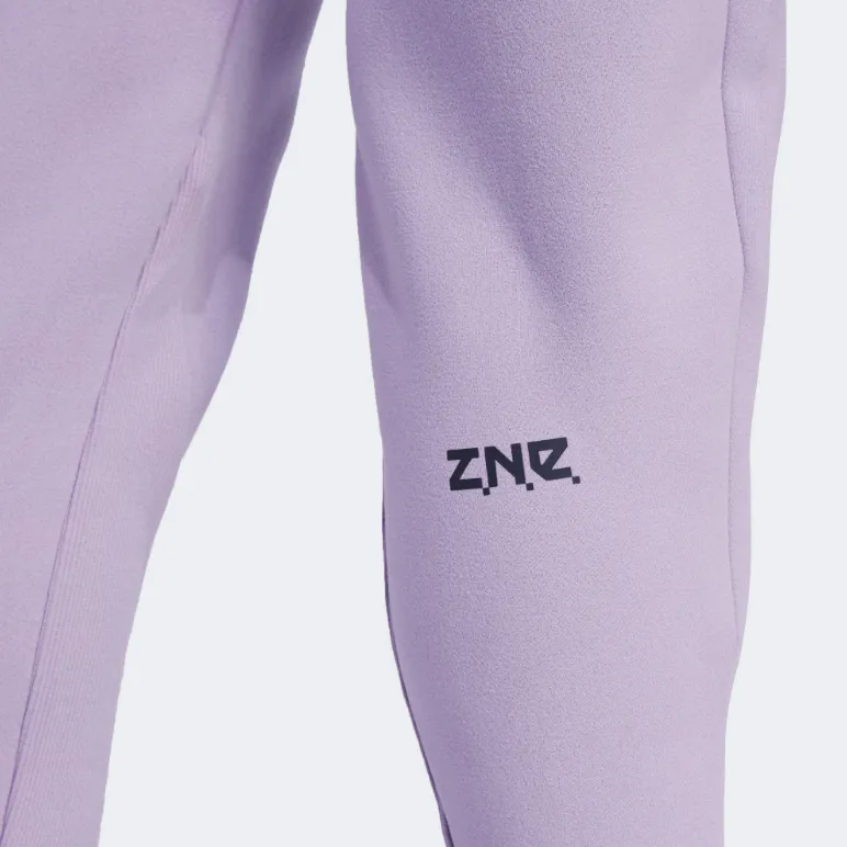 Adidas Z.N.E. Winterized Knitted Sports Pants Women's Purple-5