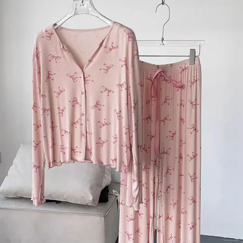WANANNI Pajama Set Women's Cherry Blossom Pink-6