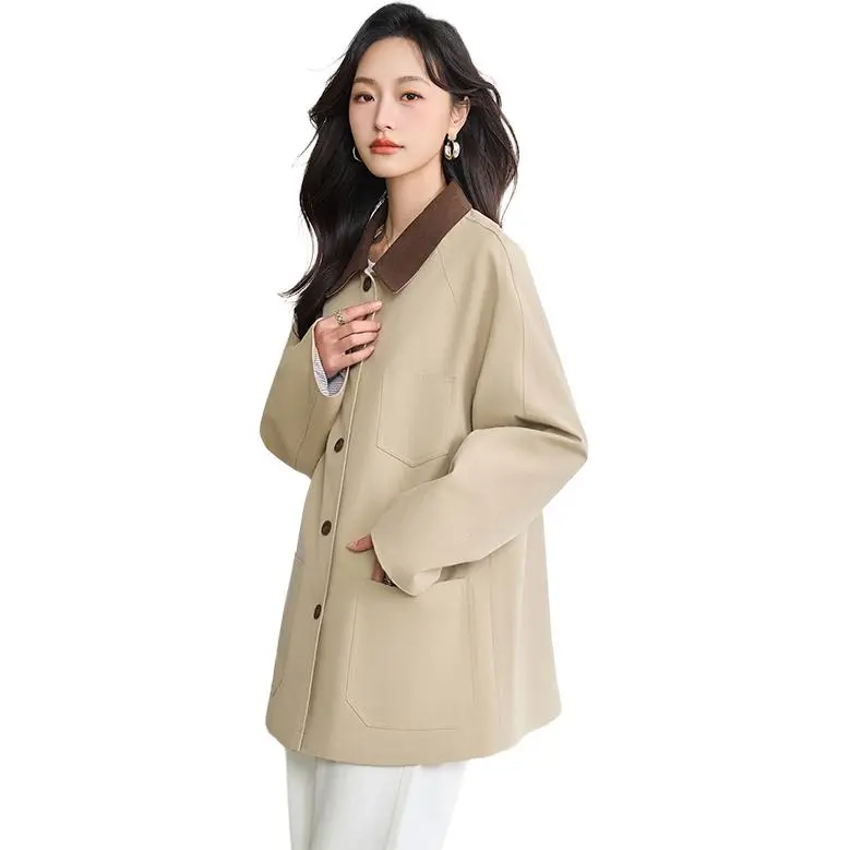 Yi Mengyuan Trench Coat Women's-4
