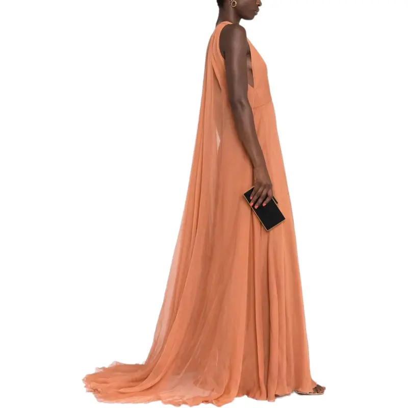 Valentino Sleeveless Dresses Women's Orange-4