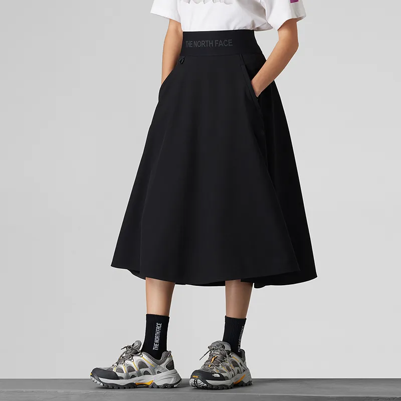 THE NORTH FACE UE Series Casual Long Skirt Women's Cosmic Black-3