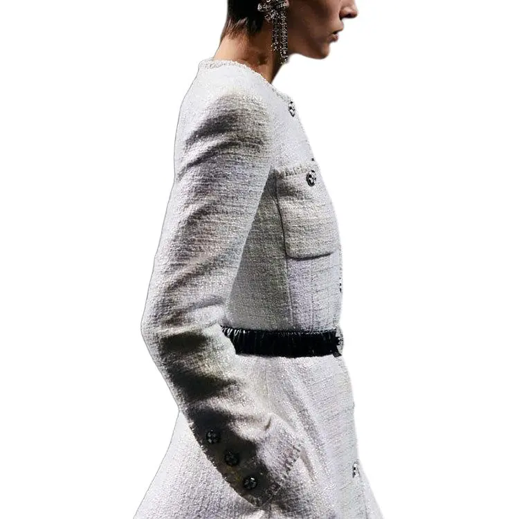 CHANEL 23 Spring And Summer Jackets Coats Women's White-2