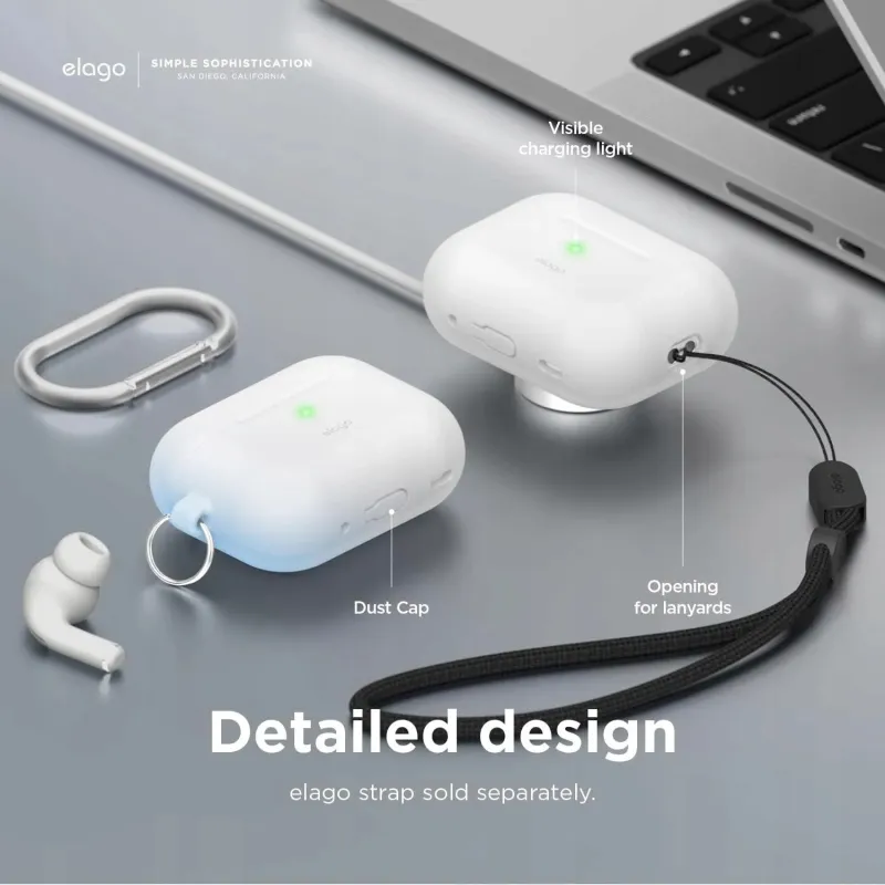 Elago Compatible With AirPods Pro 2 Silicone Convenient And Easy To Use Headphone Cases-2