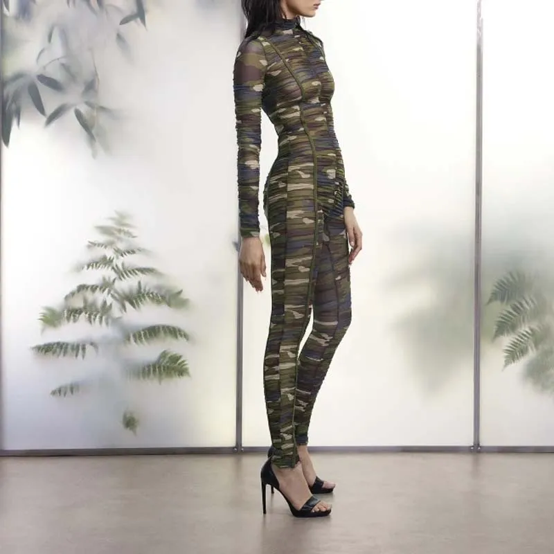 Adidas Ivy Park Ruched Catsuit Aop Camo-4