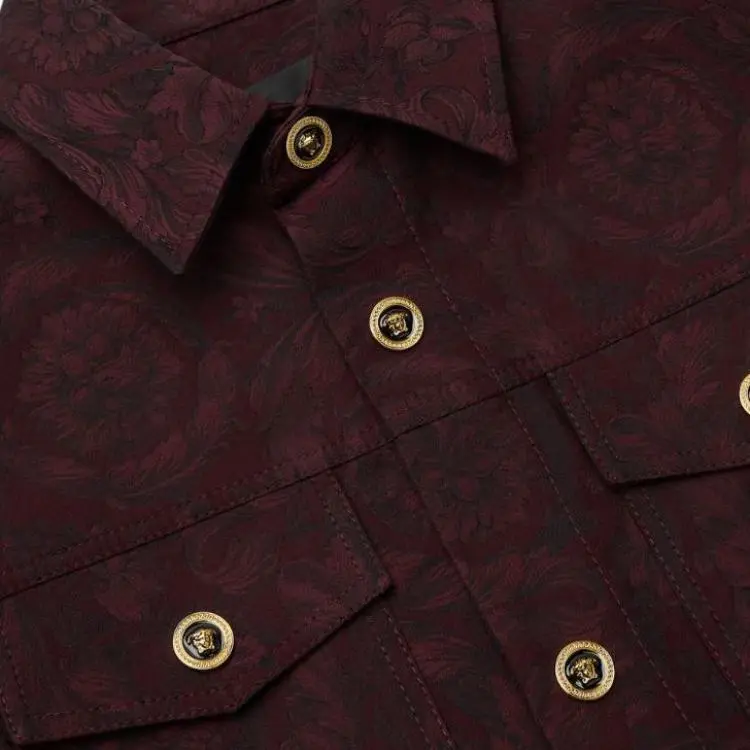 VERSACE Brocade Print Overshirt-3