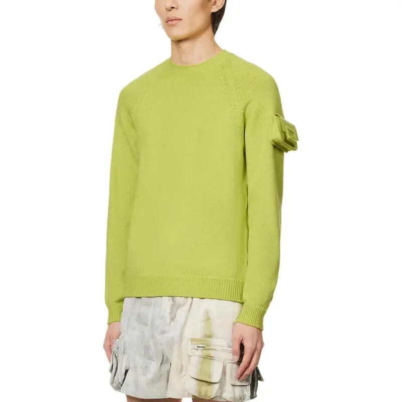 FENDI Cashmere Sweaters Men Green-2