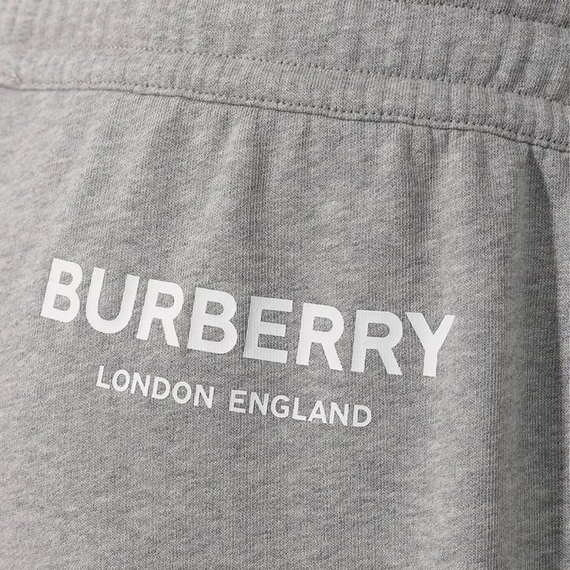Burberry Knitted Sports Pants Men's Gray-4
