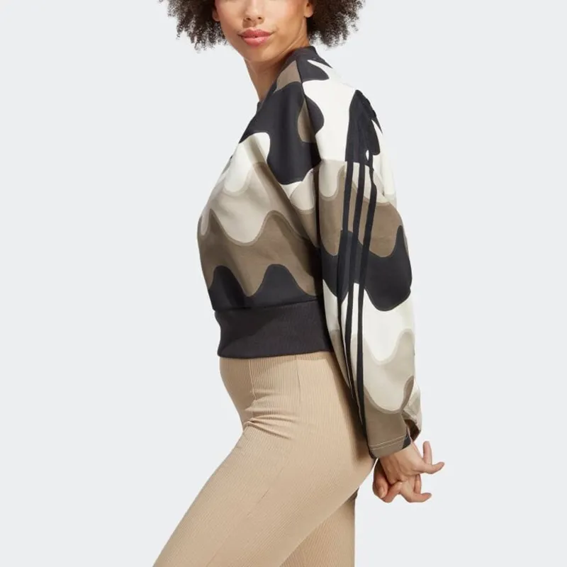 Adidas MARIMEKKO Collaboration Sweatshirt Women's Light Brown-3
