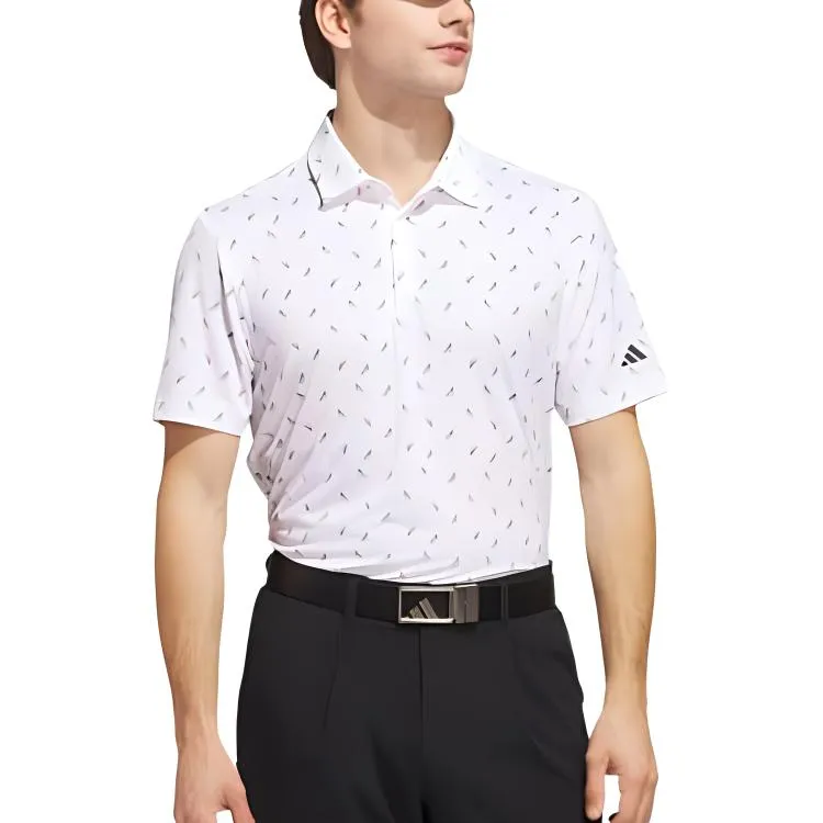 Adidas Free Shipping With AdiClub Ultimate365 Printed Mesh Polo Shirt-1