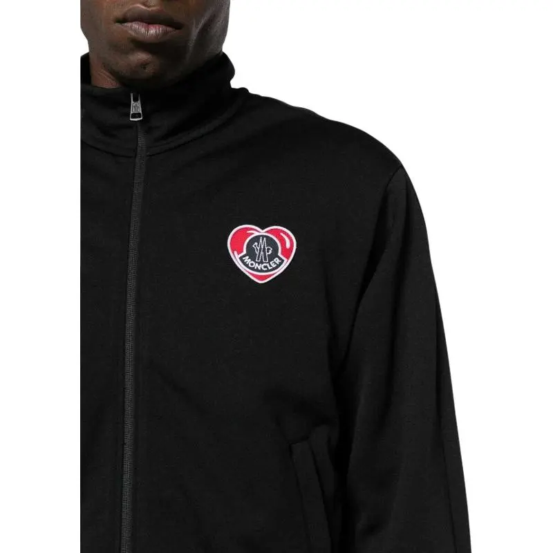 Moncler Logo Patch Zip Up Jacket-4