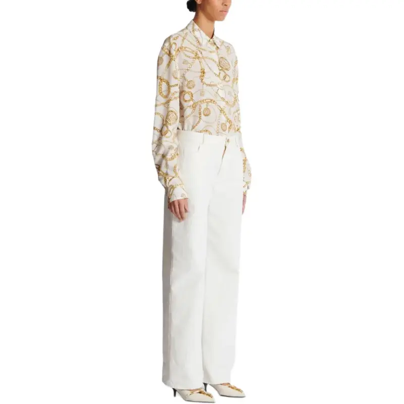 BALMAIN Logo patch Jeans-4