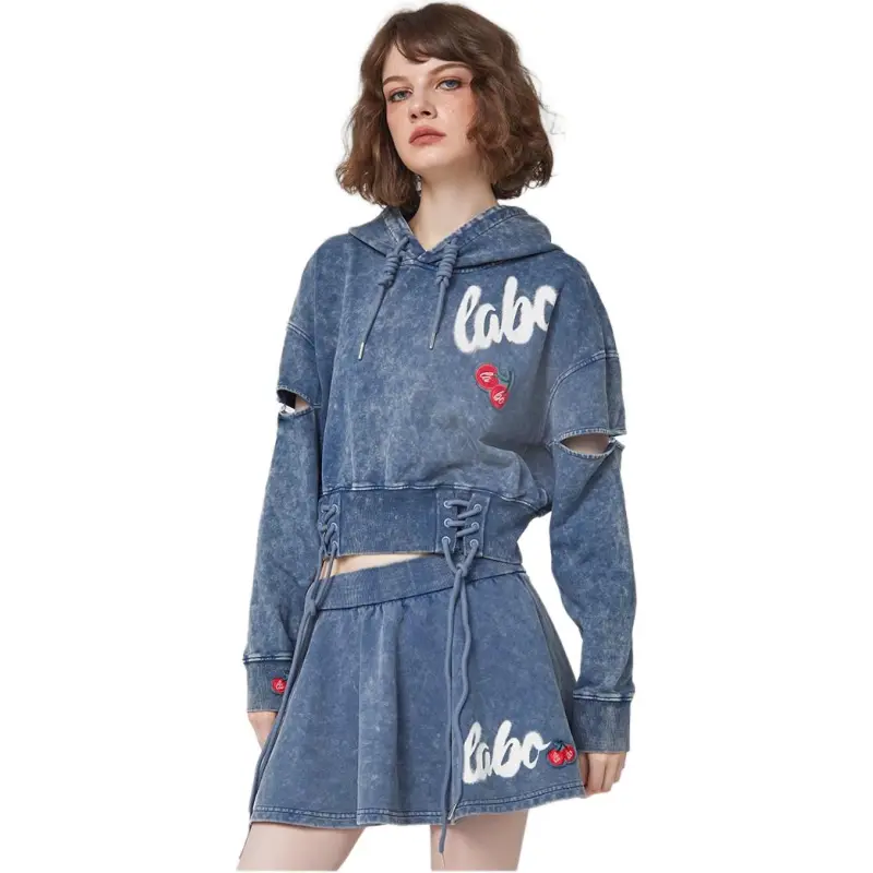 LALABOBO Sweatshirt Women's Blue-2