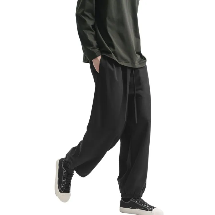 Nice Rice Knitted Sweatpants Men's Coal Black-1