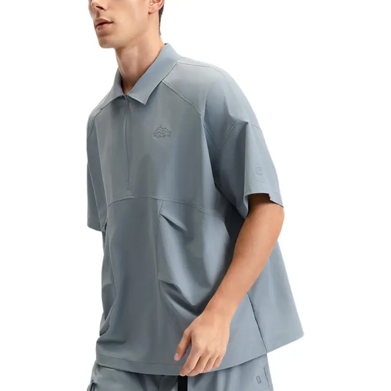 FILA Fitness Series Polo Shirt Men's Storage Mist Blue-4