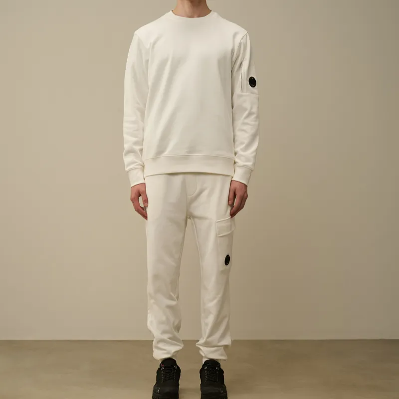 C.P.Company FW24 Casual Pants Men's White Gauze-3