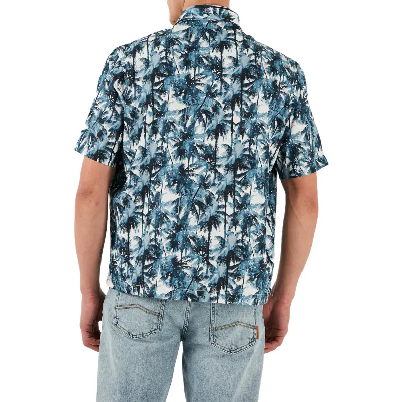 ARMANI EXCHANGEAE Shirt Men's Blue-4