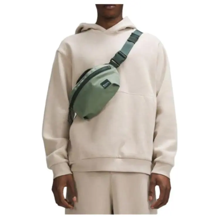 Lululemon Nylon With Recycled Polyester Fanny Pack Regular Unisex Gray Eucalyptus & Legacy Green-4