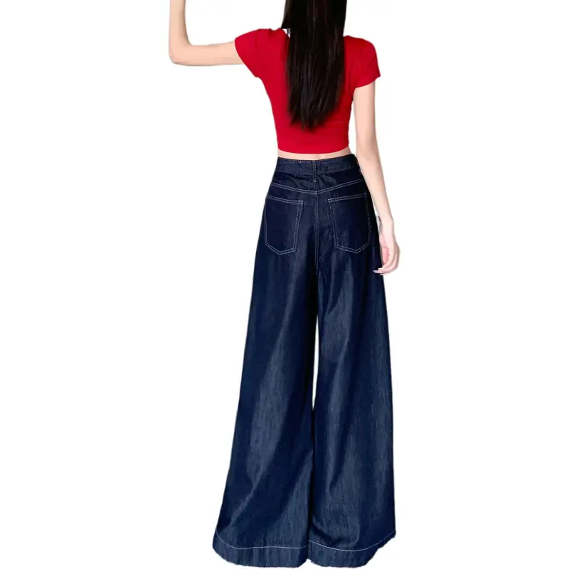 Wen Shan Jeans Women's Denim Blue-1