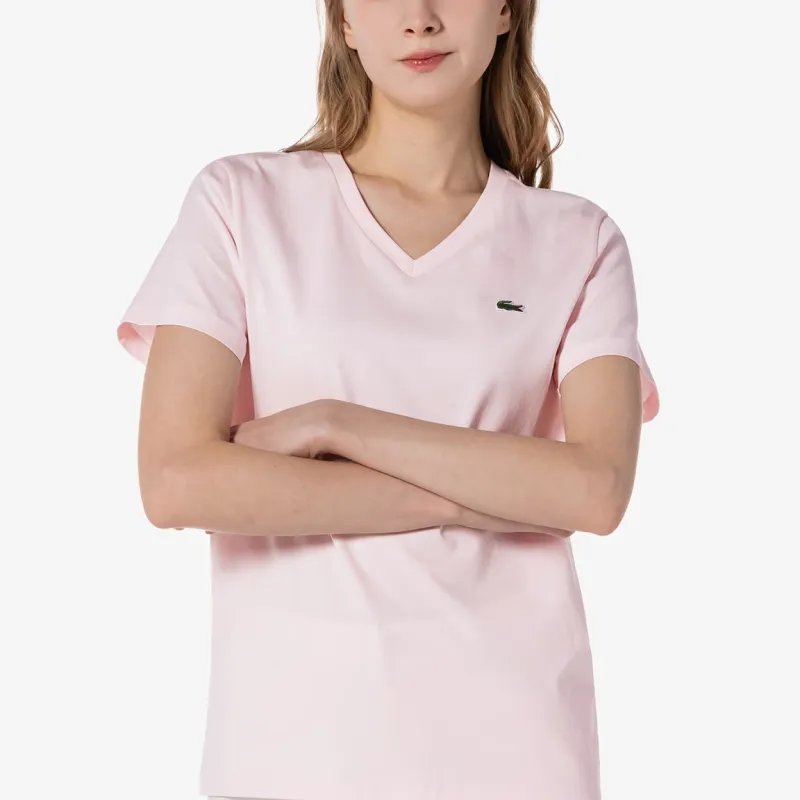 LACOSTE T Shirts Women's Pink-2