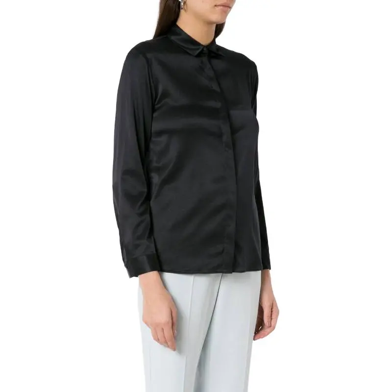 EMPORIO ARMANI Long sleeve Silk Shirt-3